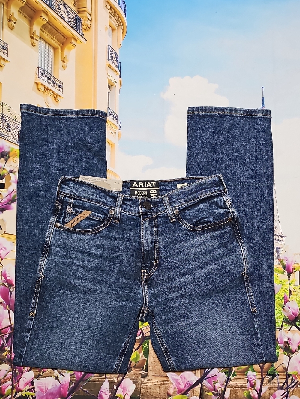 Ariat M8 Slim Leg Denim Jeans Size 28x30 New Western